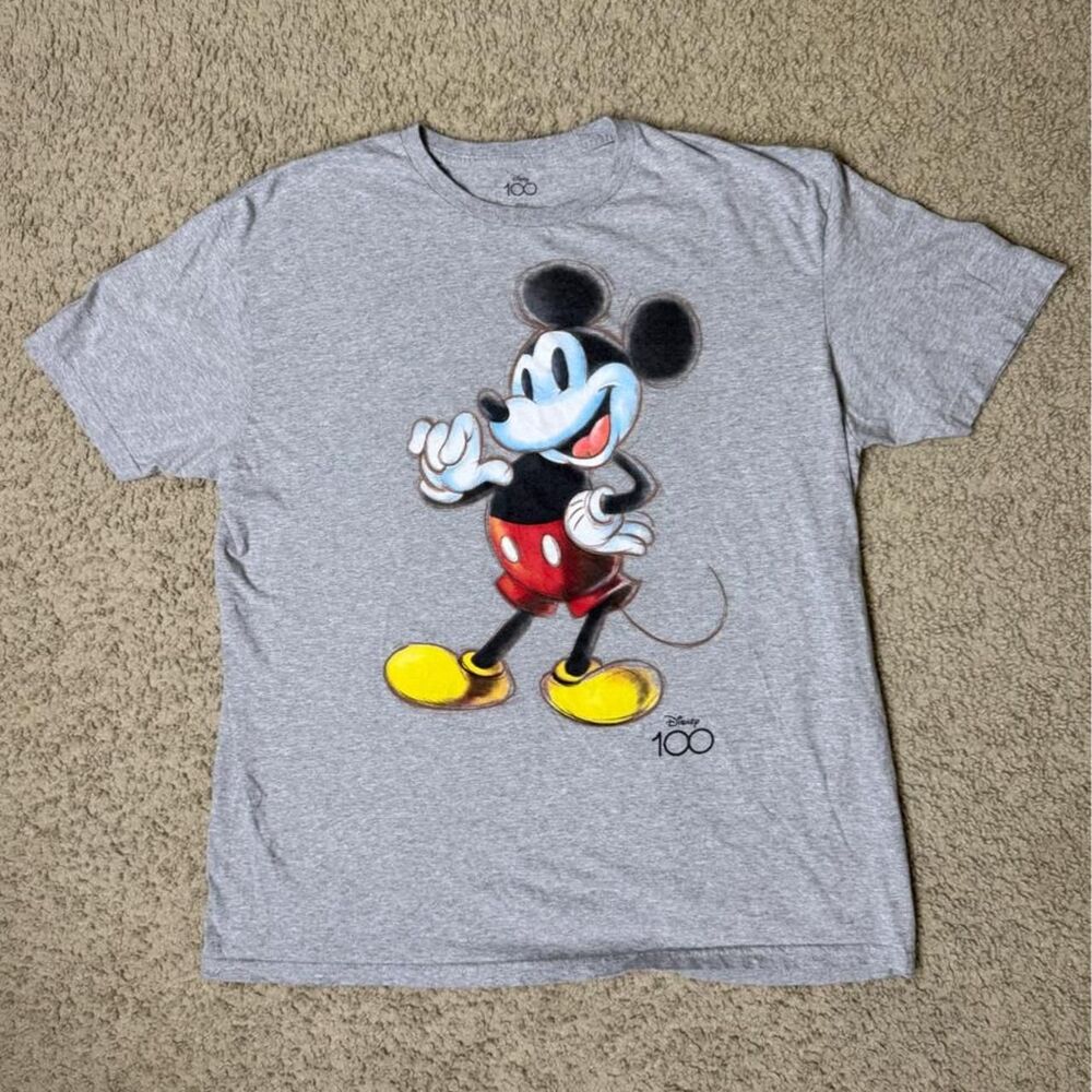 Disney Men's Grey T-shirt